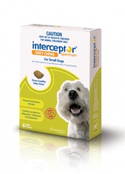 interceptor spectrum tasty chews small dog 4-11kg green 6 pack